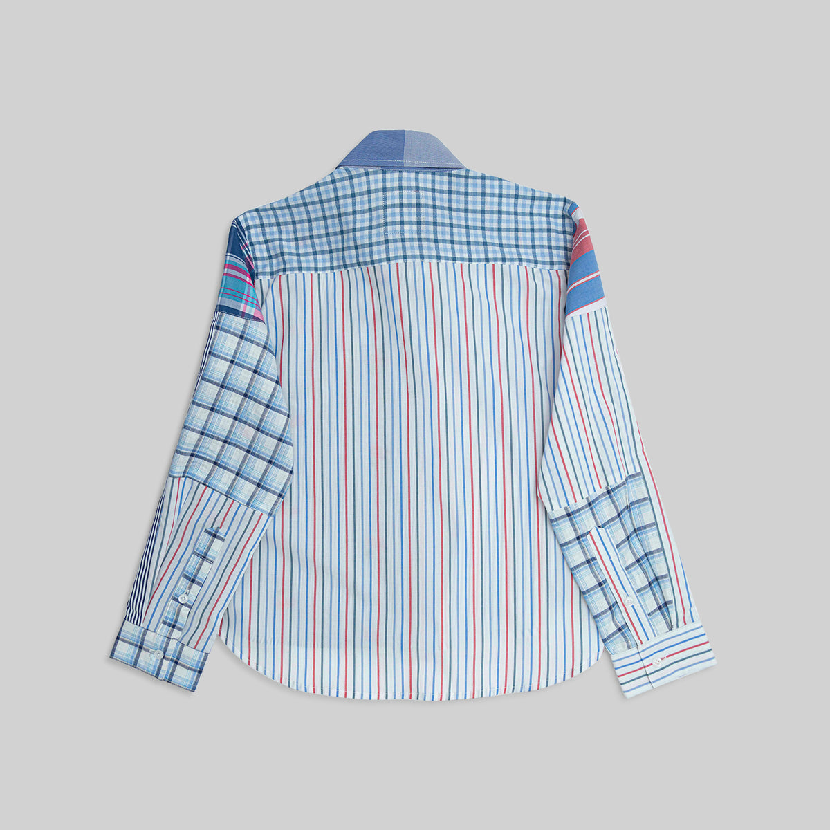 Patchwork Cropped Shirt