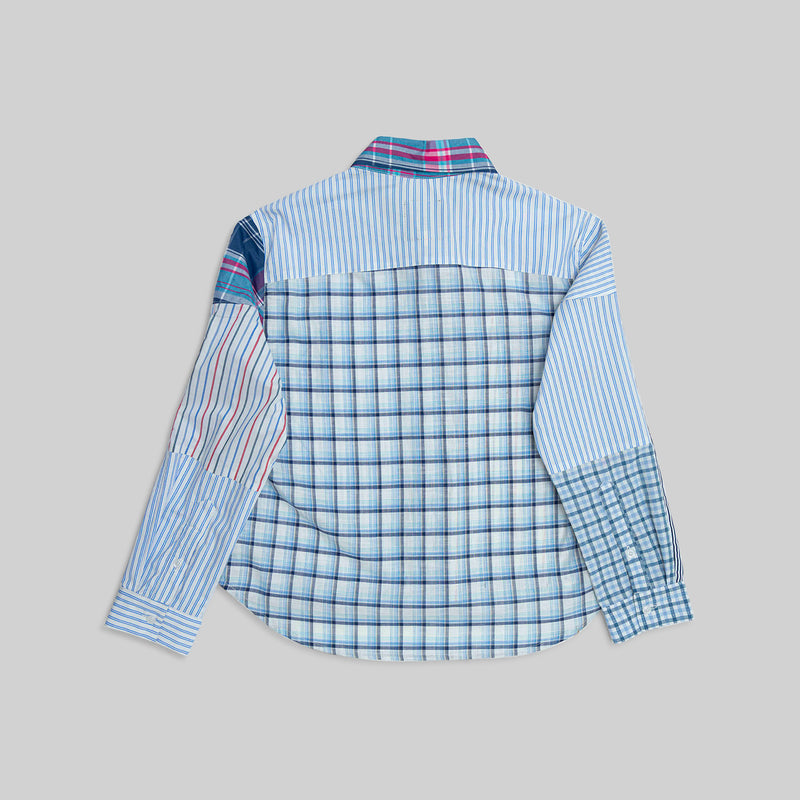 Patchwork Cropped Shirt