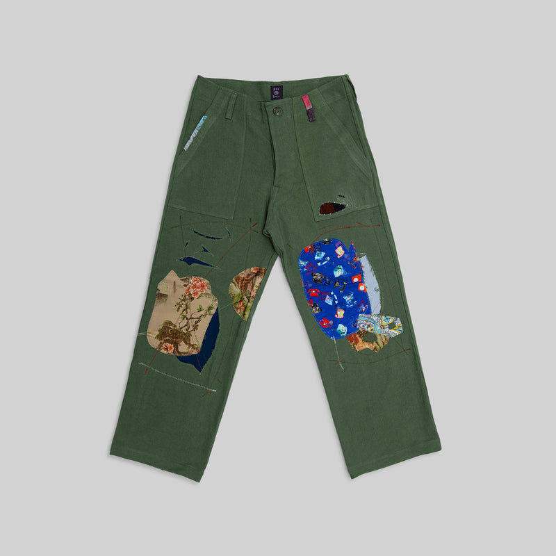 Handwoven Patched Pants