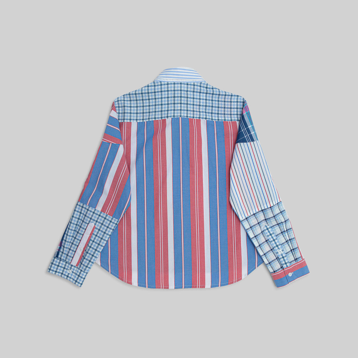 Patchwork Cropped Shirt