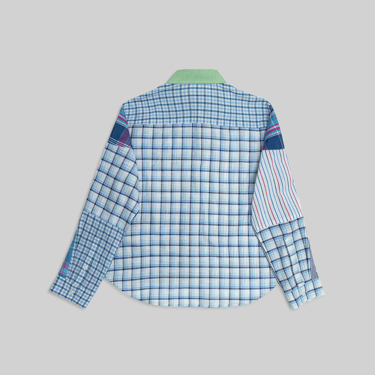 Patchwork Cropped Shirt