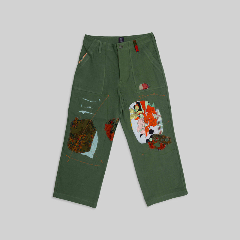 Handwoven Patched Pants