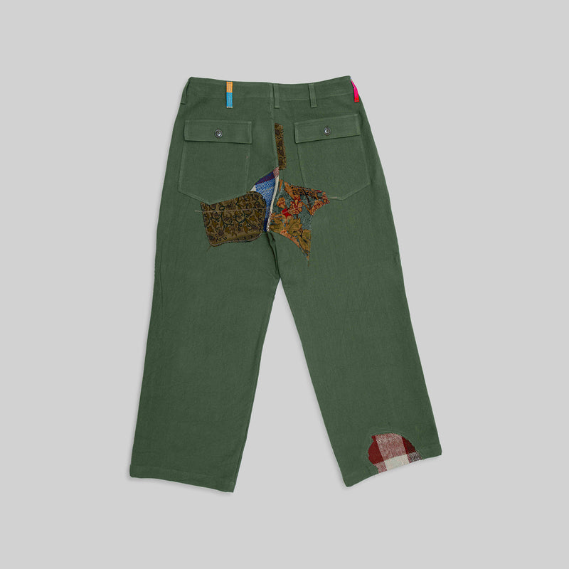 Handwoven Patched Pants