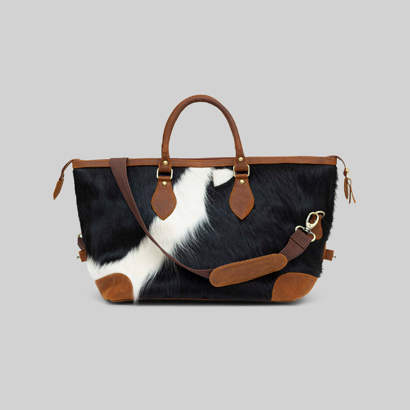 Cowhide Weekender Bag