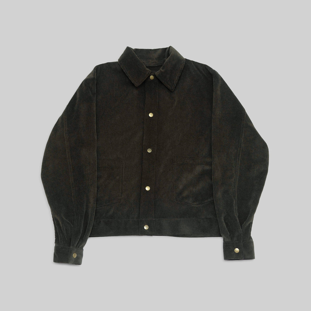 Embroidered Corduroy Don't Be a Little Bitch Jacket Green - RES IPSA