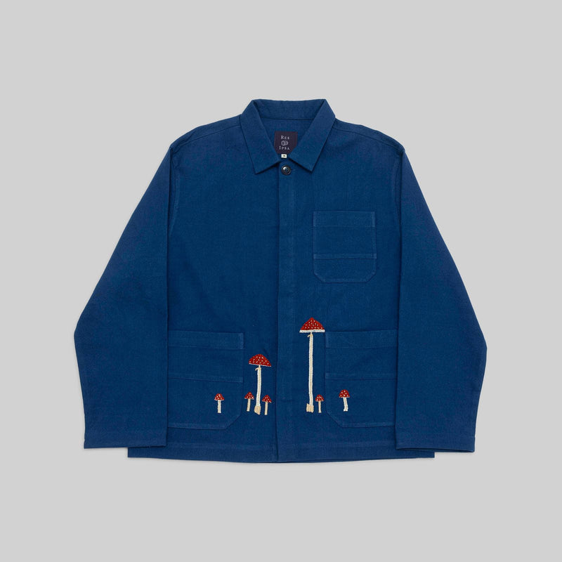 Handwoven Mushroom - Embroidered Workshirt - RES IPSA