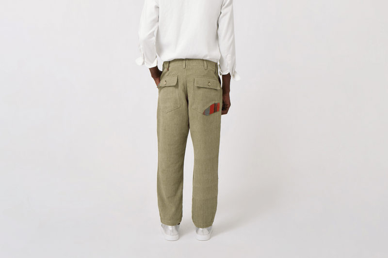 Handwoven Patched Pants - RES IPSA