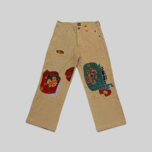 Handwoven Patched Pants - RES IPSA