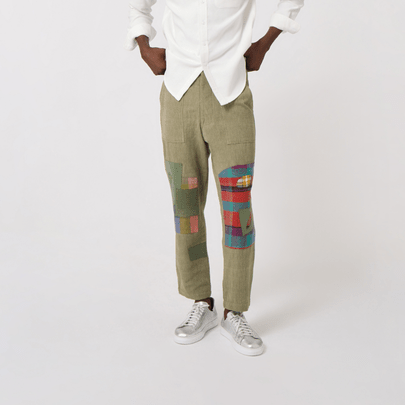 Handwoven Patched Pants - RES IPSA