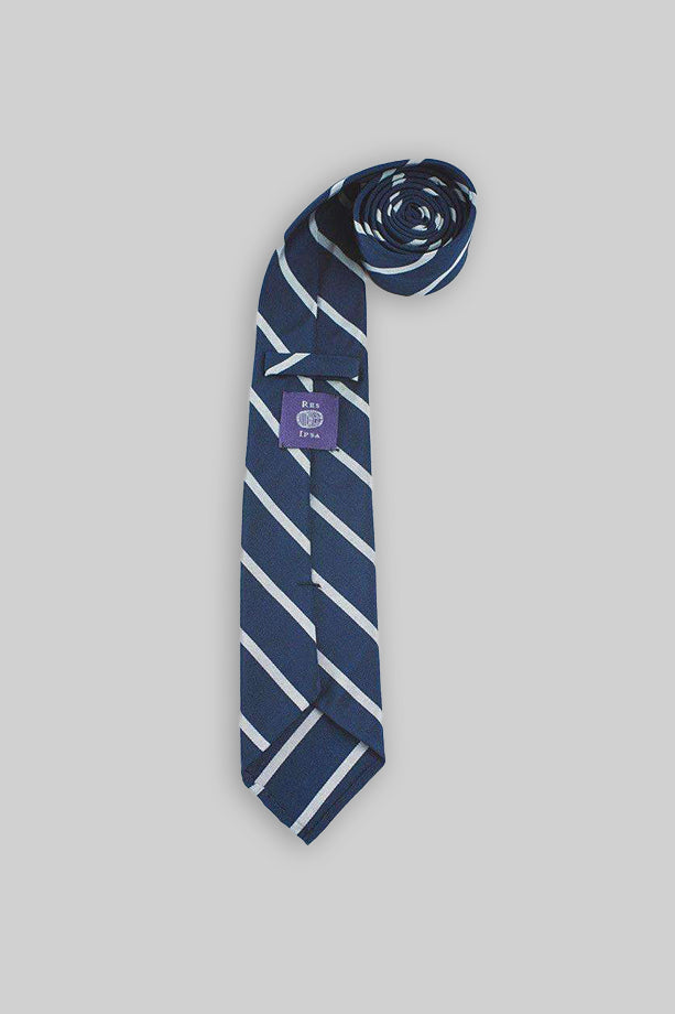 Navy Mogador With Silver Stripe