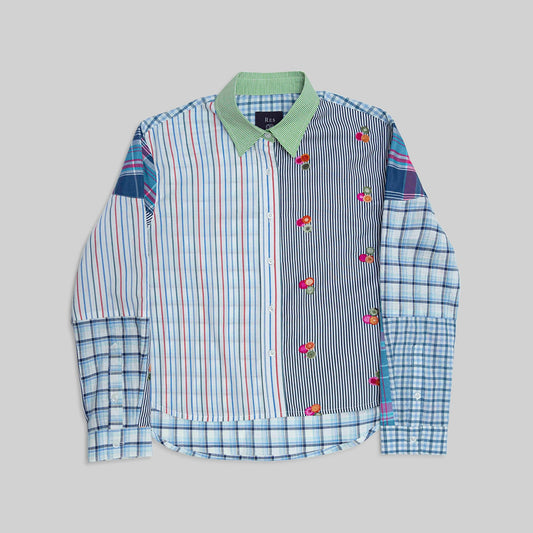 Patchwork Cropped Shirt - RES IPSA
