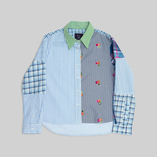 Patchwork Cropped Shirt - RES IPSA