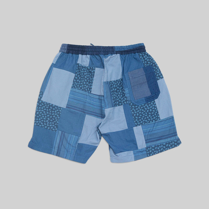 Patchwork Indigo Shorts - RES IPSA