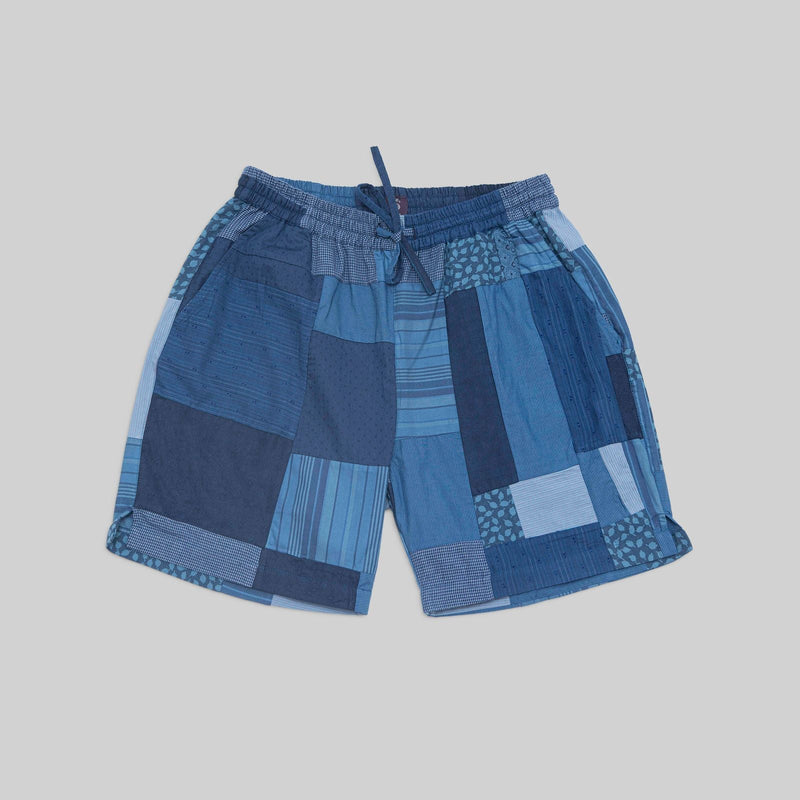 Patchwork Indigo Shorts - RES IPSA