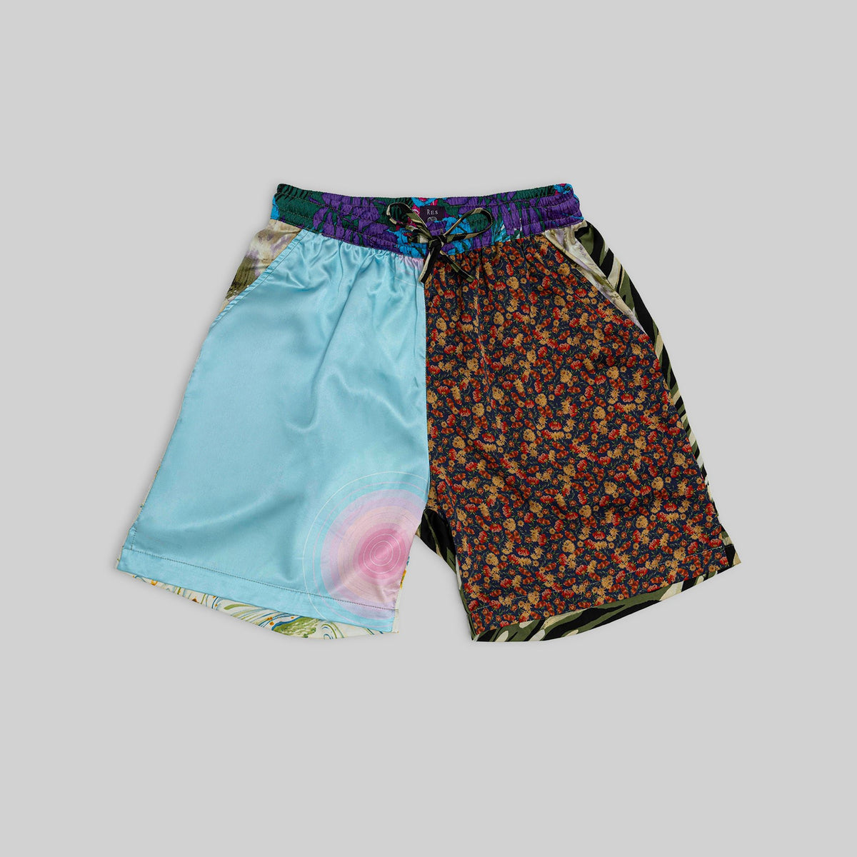 Silk Patchwork Camp Shorts - RES IPSA