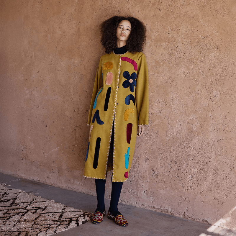 Wool Appliqué Coat - RES IPSA