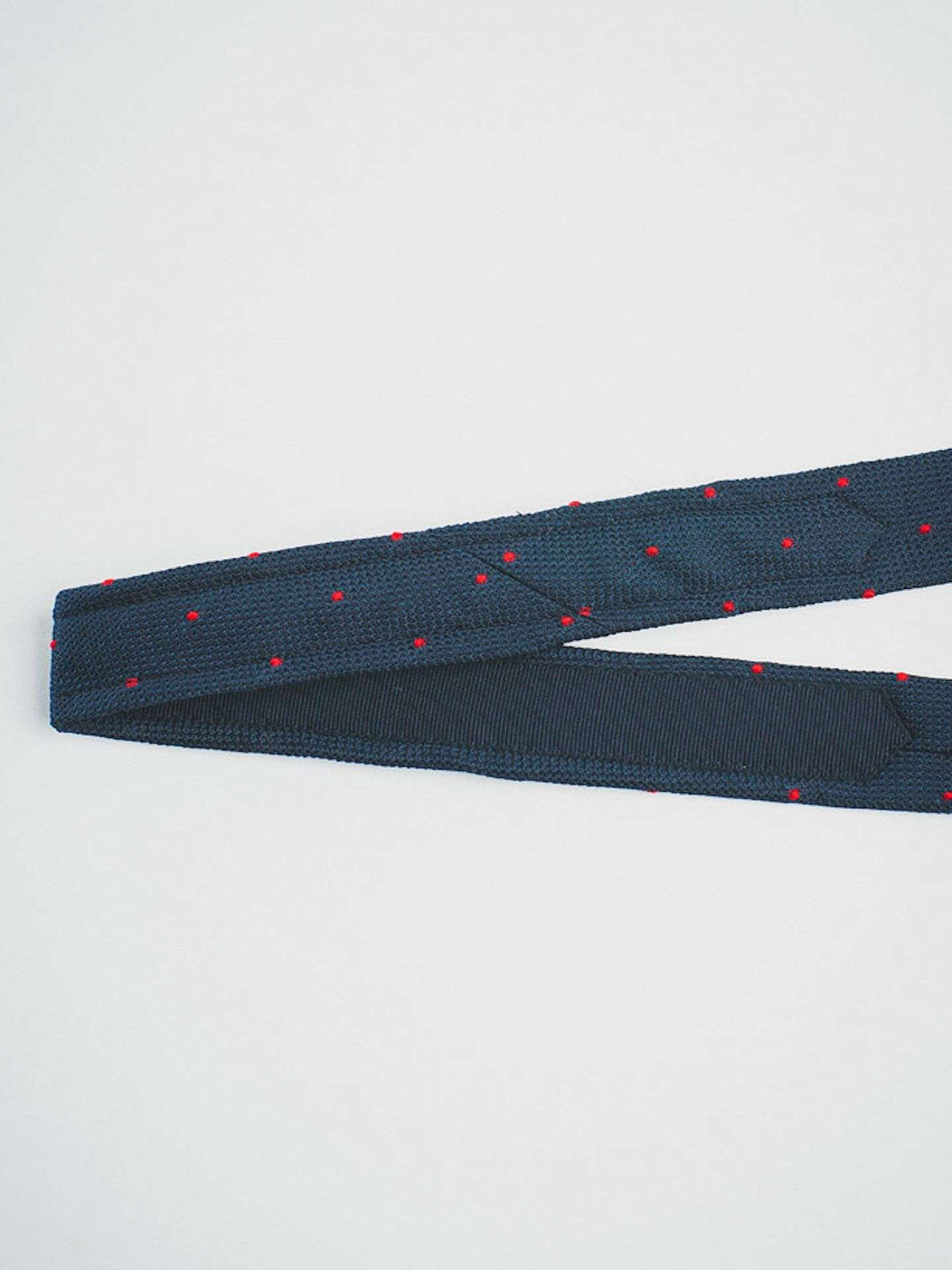 NAVY GRENADINE WITH RED DOTS - RES IPSA