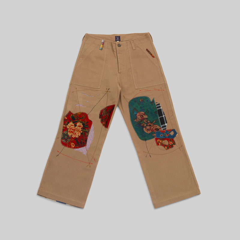 Handwoven Patched Pants