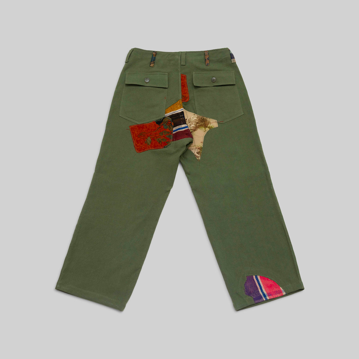 Handwoven Patched Pants