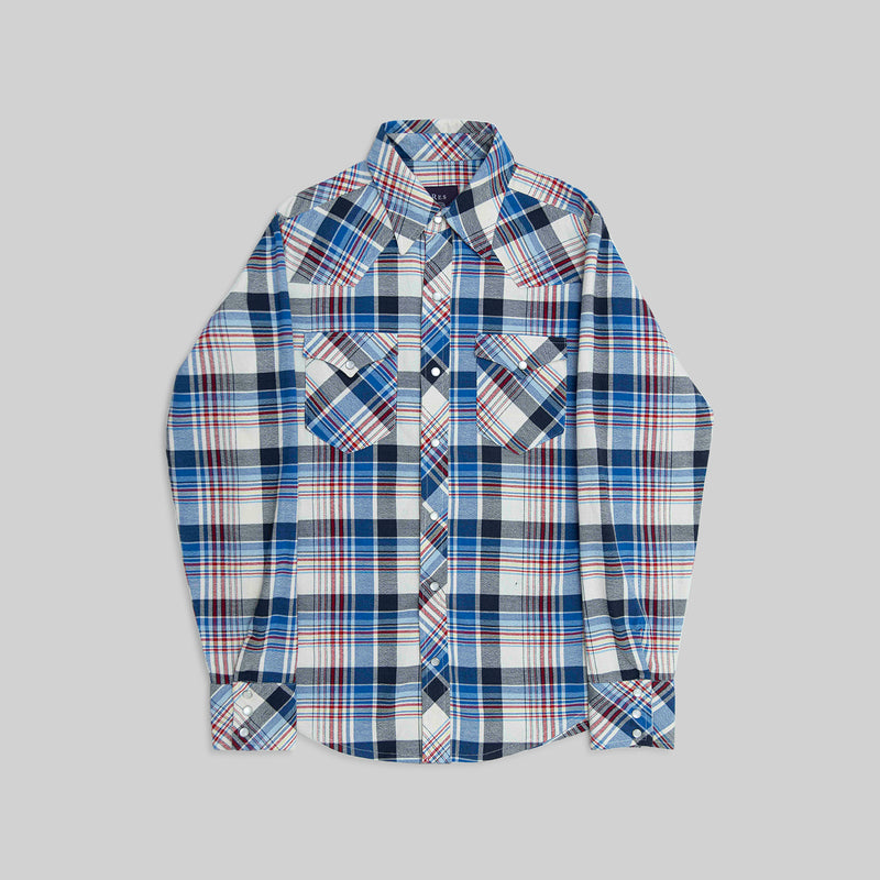 Handwoven Plaid Western Shirt