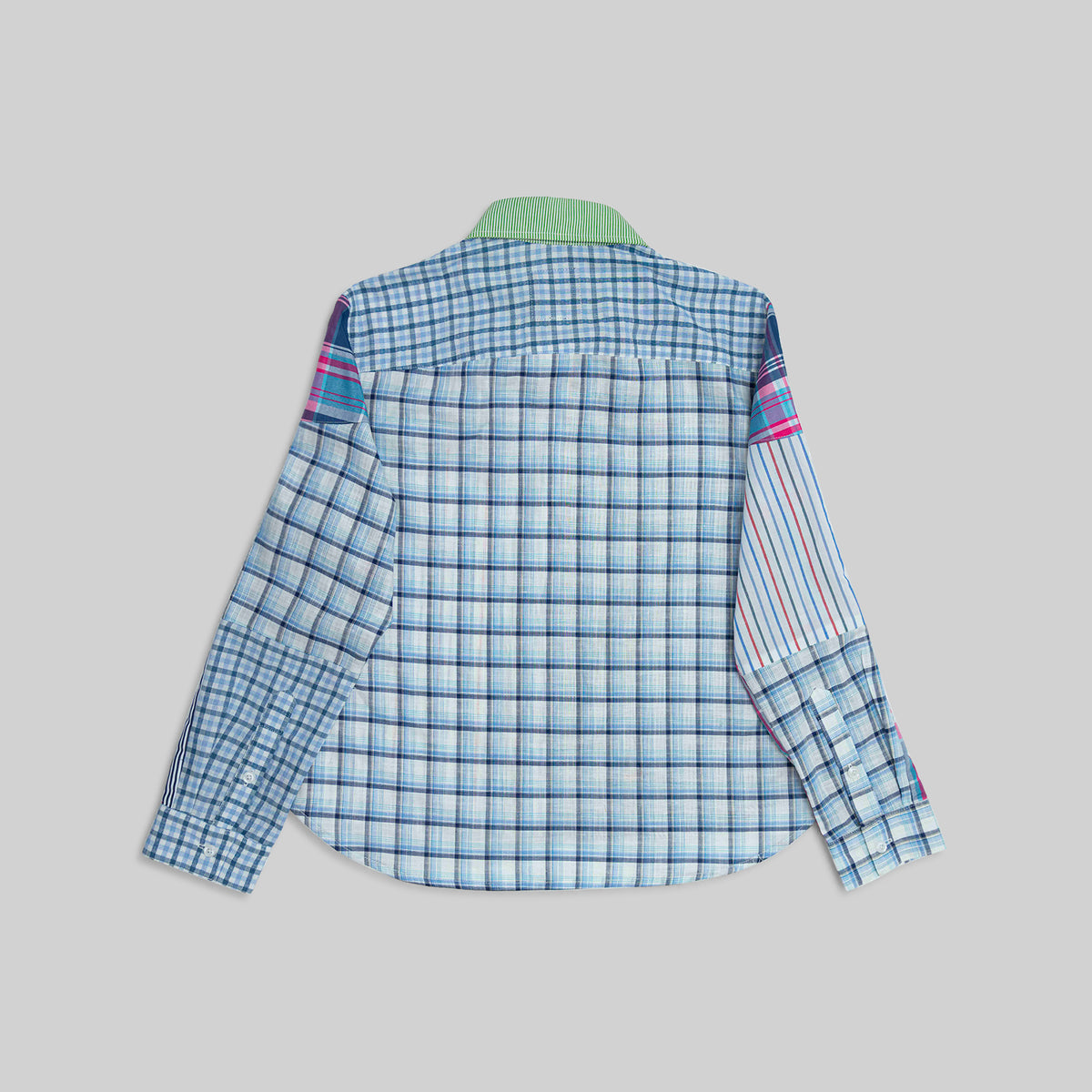 Patchwork Cropped Shirt
