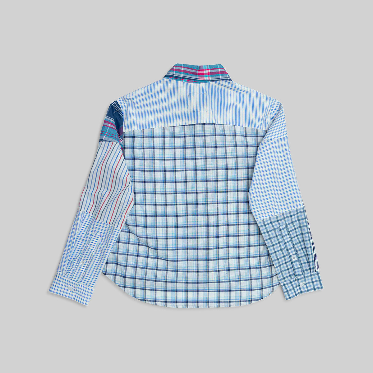 Patchwork Cropped Shirt