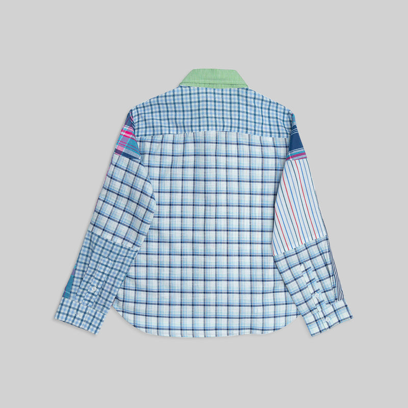 Patchwork Cropped Shirt
