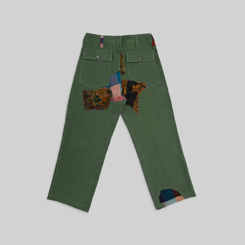 Handwoven Patched Pants