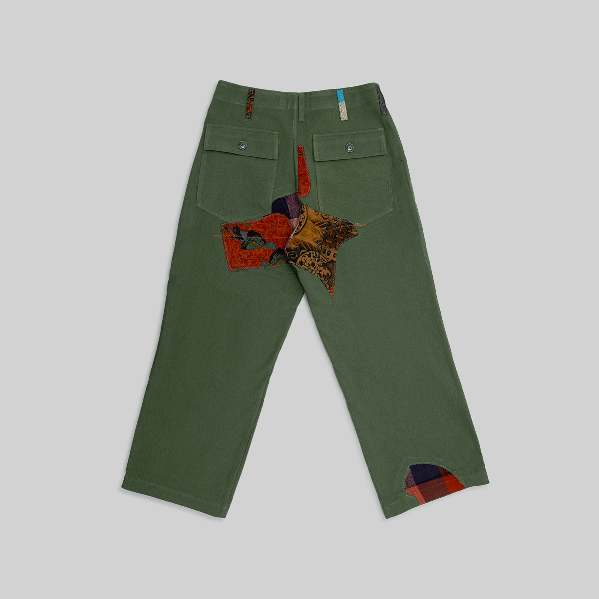 Handwoven Patched Pants