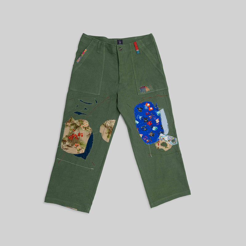 Handwoven Patched Pants