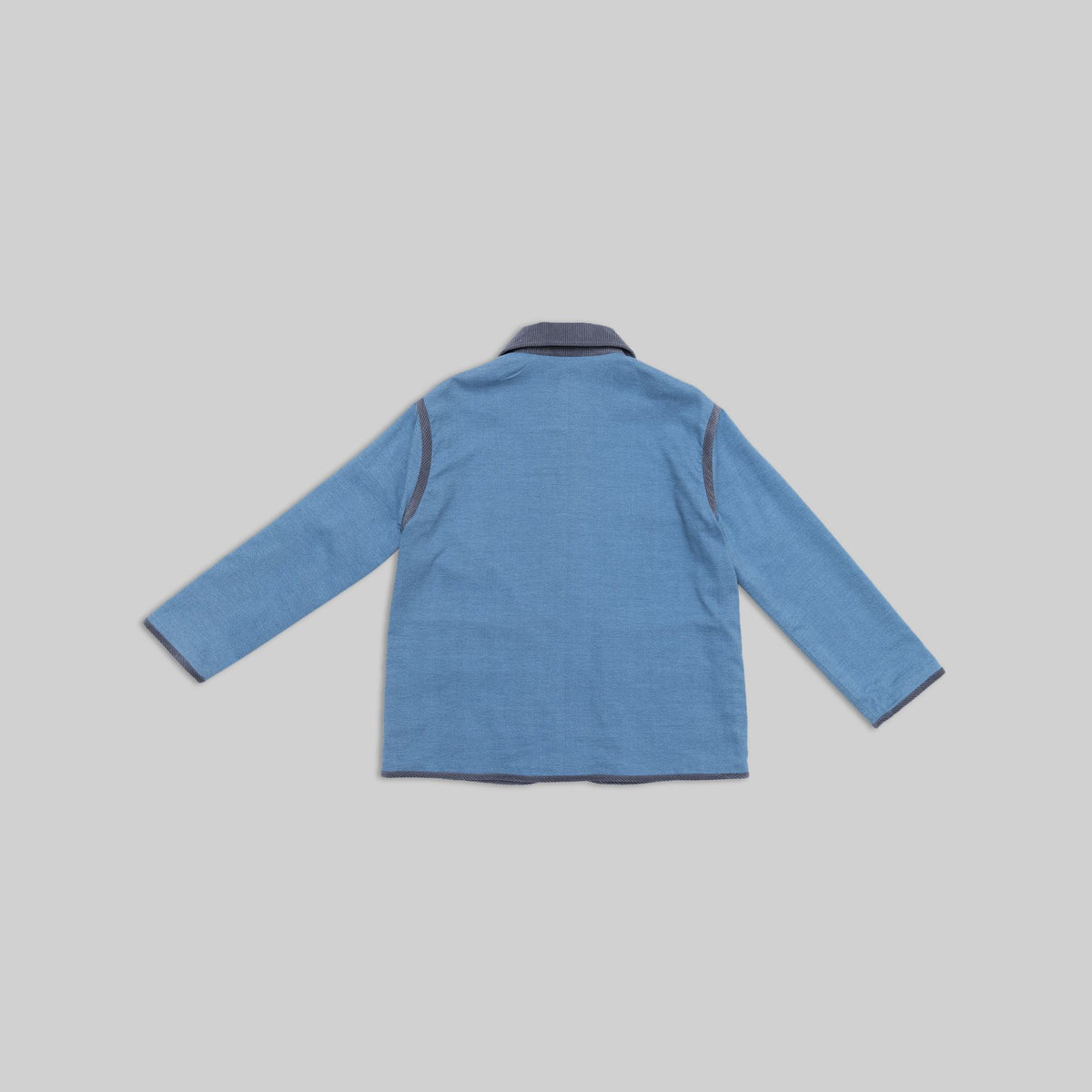 Handwoven Reversible Jacket with Corduroy Trim