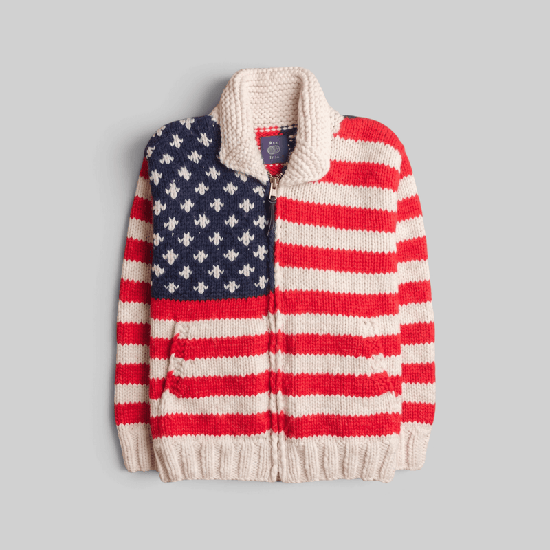 American Flag Cowichan Sweater - RES IPSA