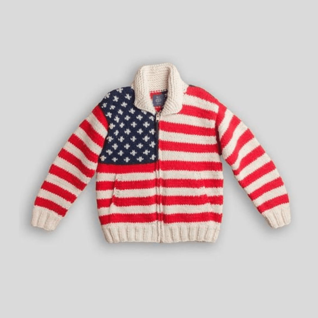 American Flag Cowichan Sweater - RES IPSA