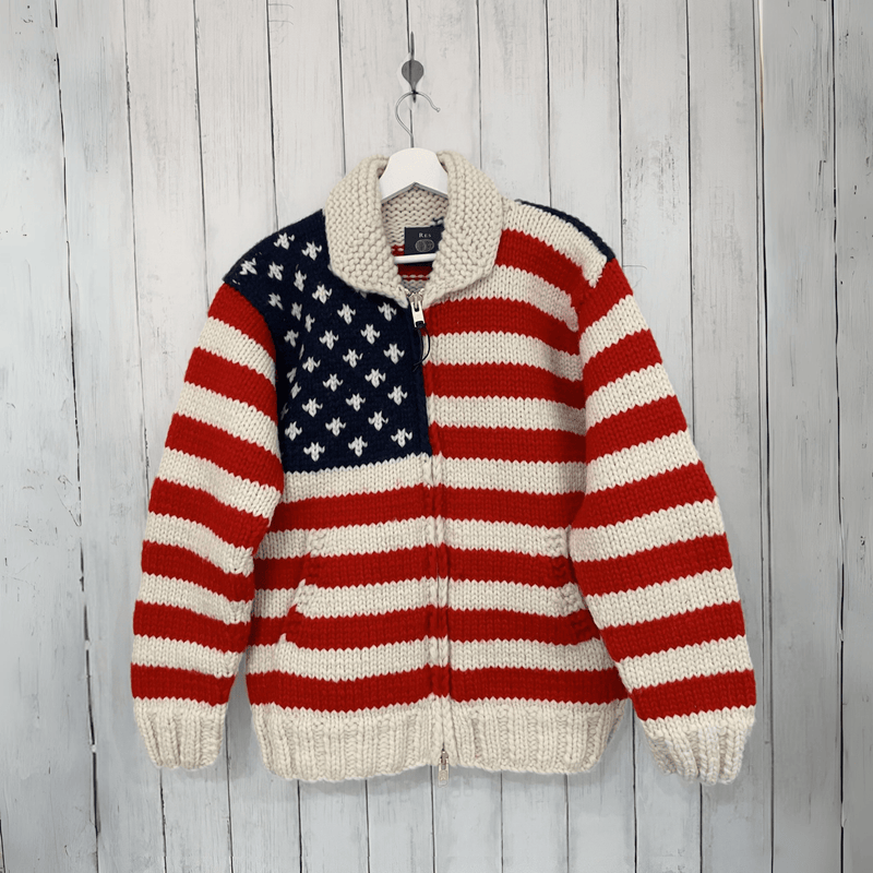 American Flag Cowichan Sweater - RES IPSA
