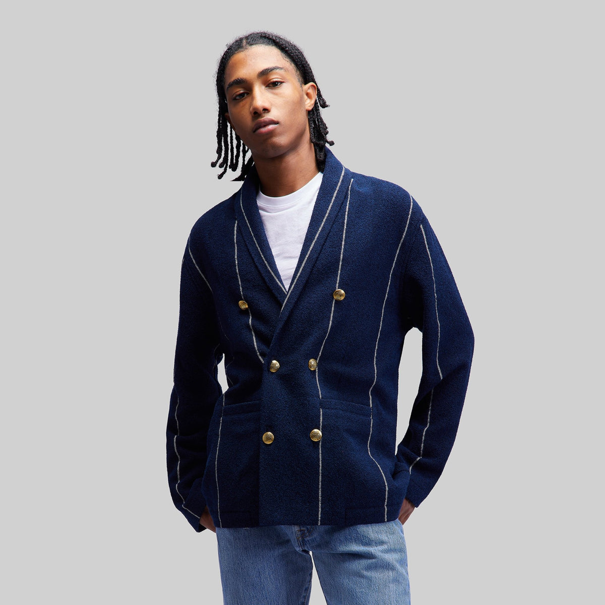 Bouclé Shawl Collar Jacket - RES IPSA