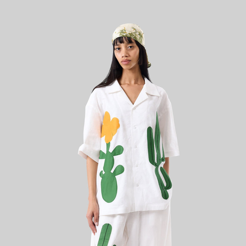 Cactus Appliqué Camp Shirt - RES IPSA