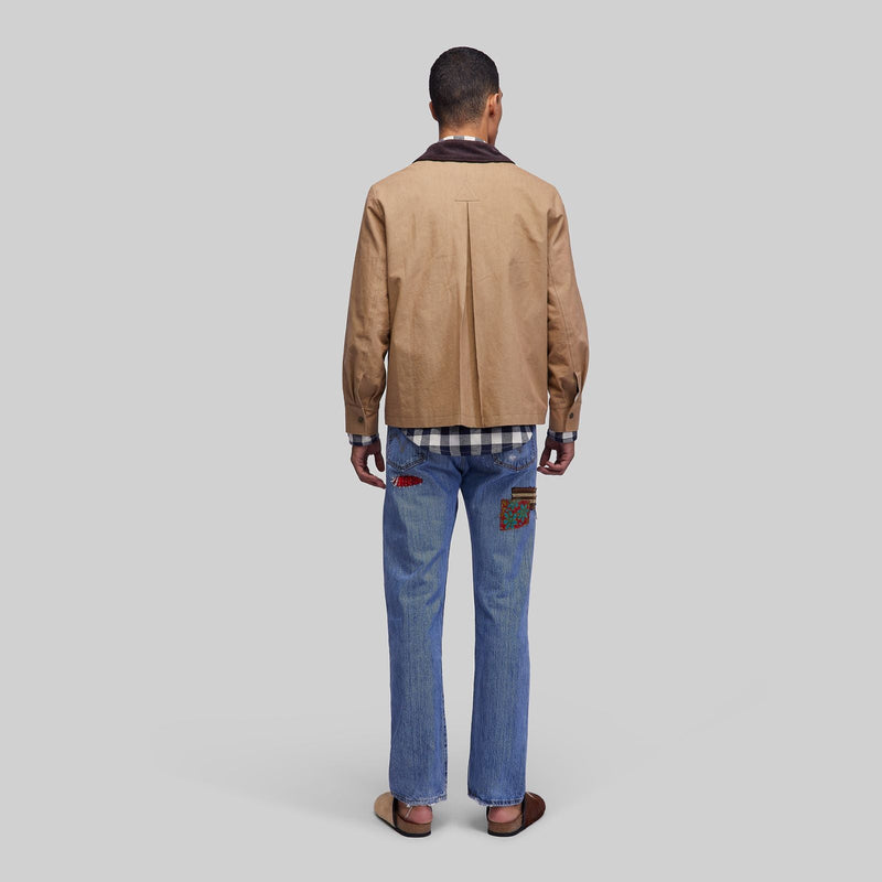 Canvas Jacket with Corduroy Collar - RES IPSA