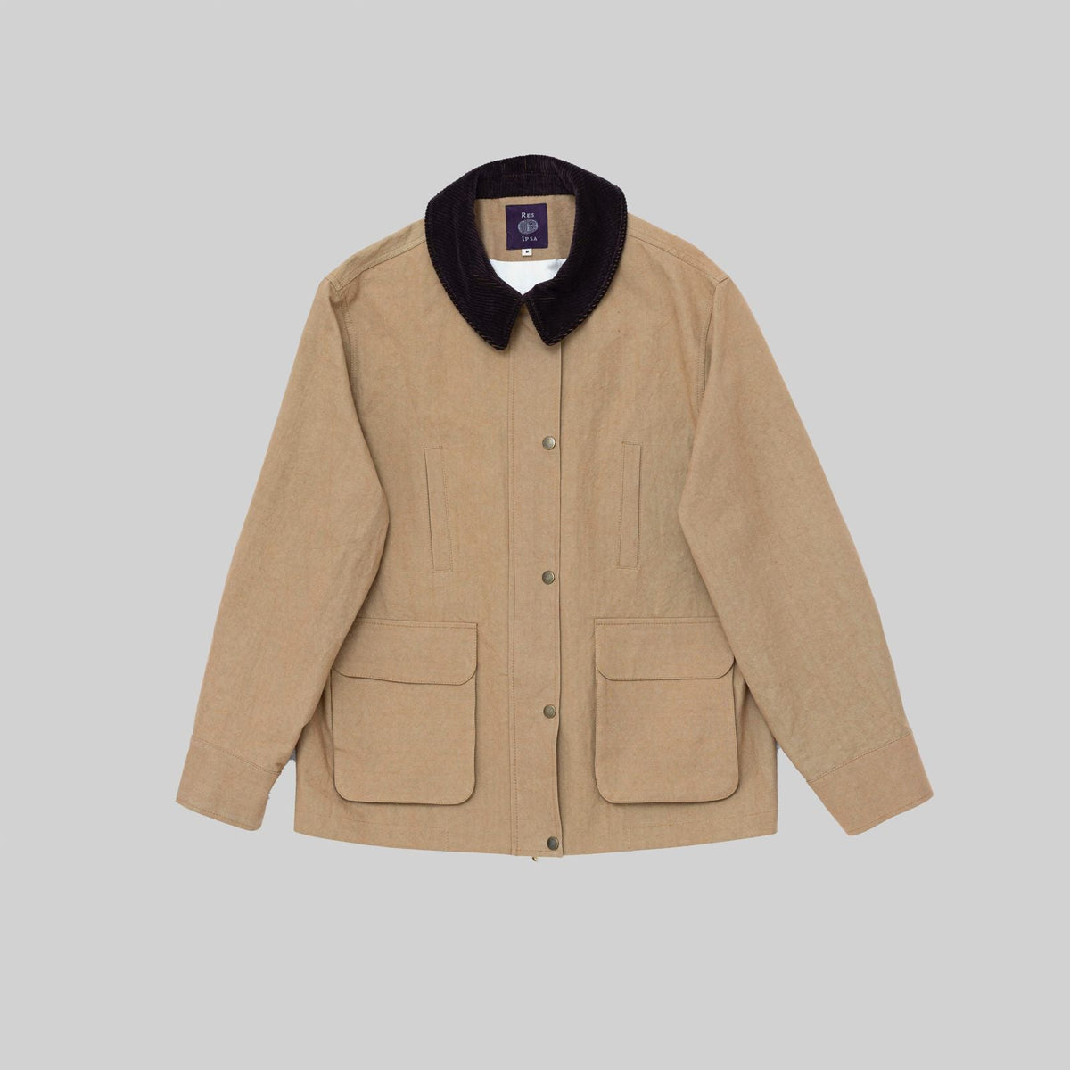 Canvas Jacket with Corduroy Collar - RES IPSA
