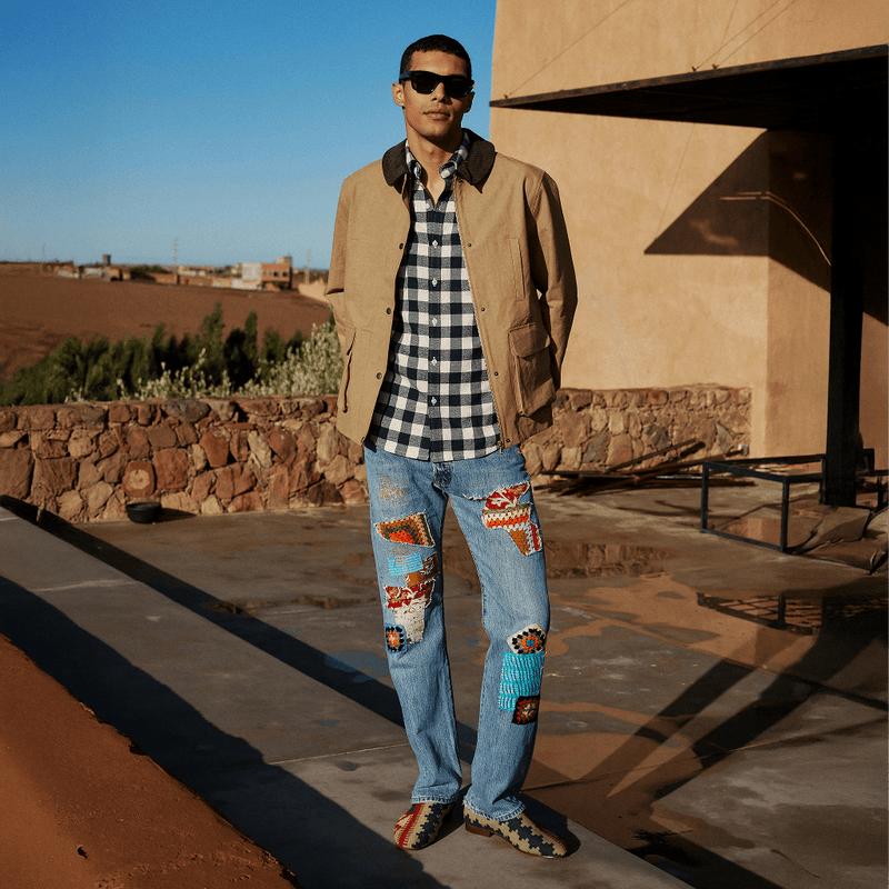 Canvas Jacket with Corduroy Collar - RES IPSA