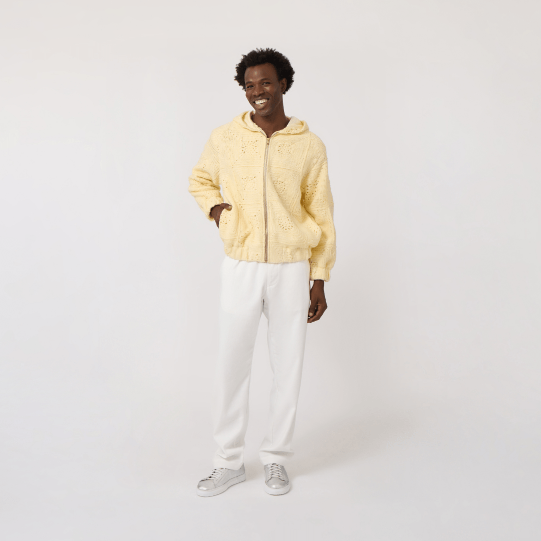 Crochet Bomber Hoodie - RES IPSA