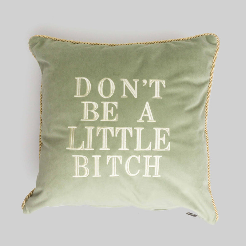 Don't Be A Little Bitch Velvet Pillow Cover - RES IPSA
