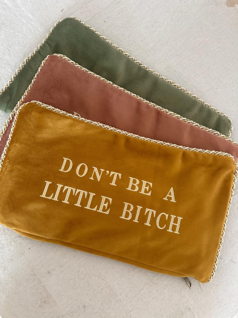 Don't Be A Little Bitch Velvet Pillow Cover (SMALL) — WHOLESALE - RES IPSA