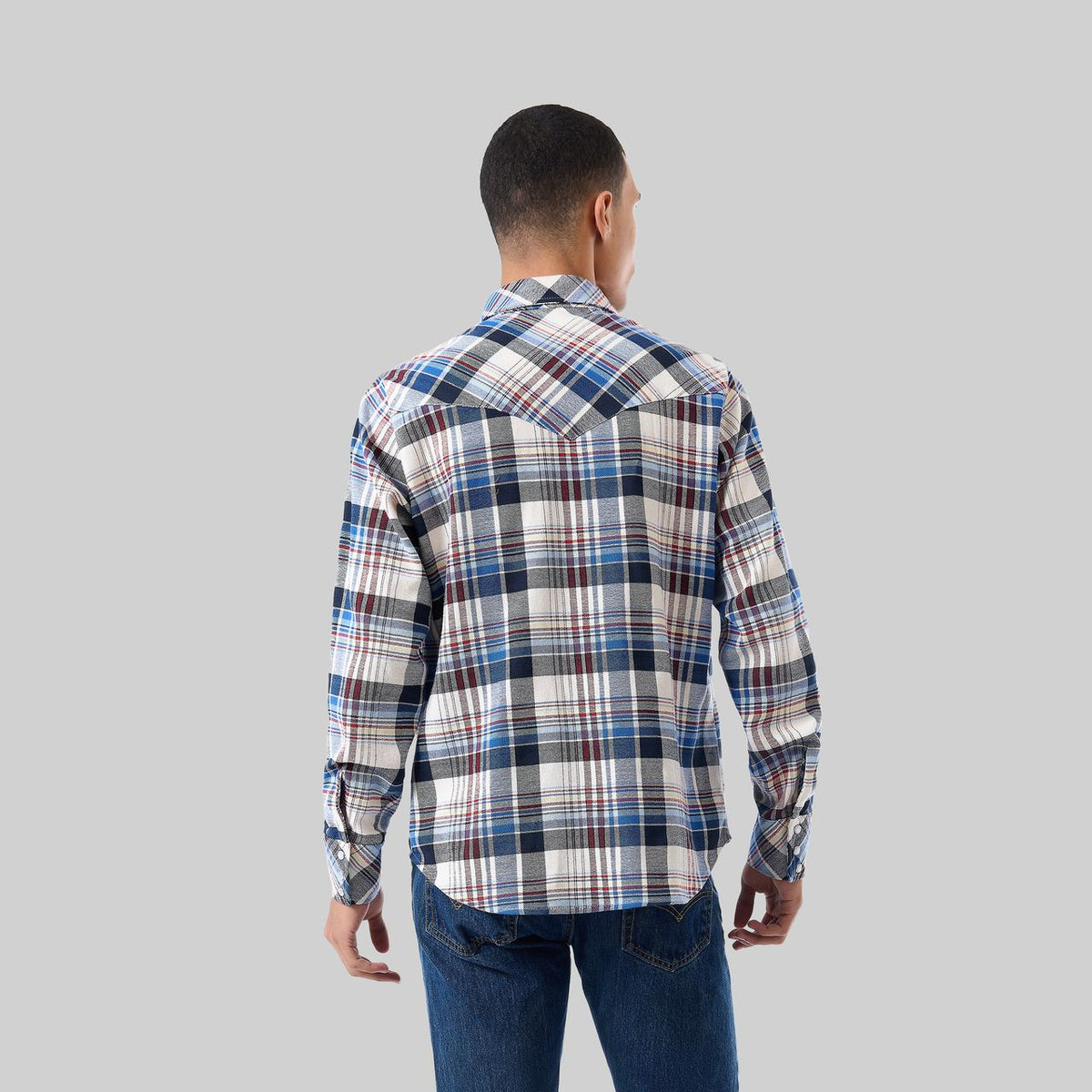 Handwoven Plaid Western Shirt