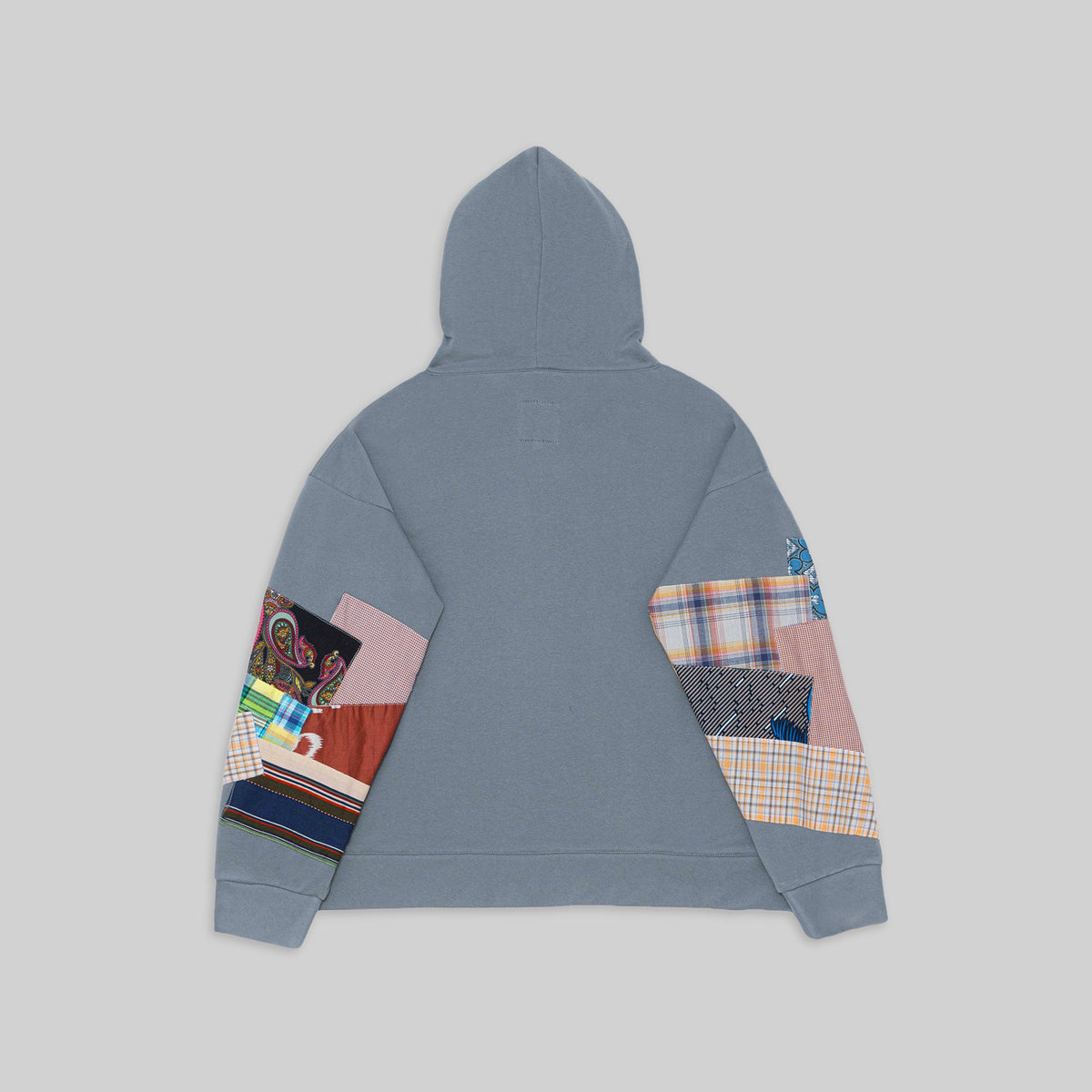 Grey Patchwork Hoodie - RES IPSA