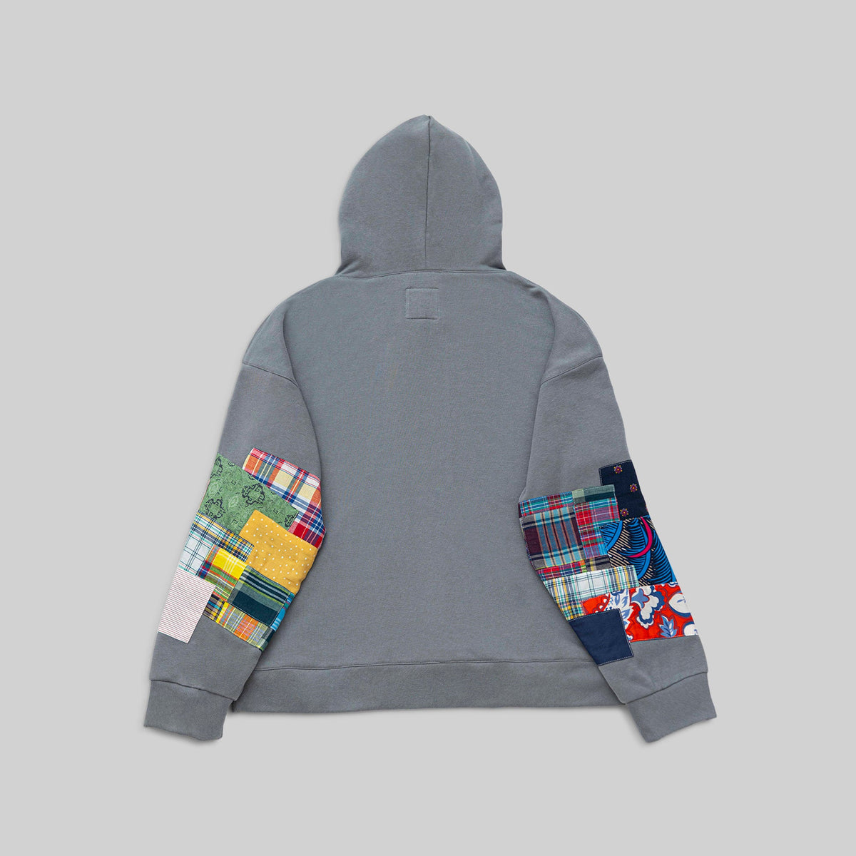 Grey Patchwork Hoodie - RES IPSA