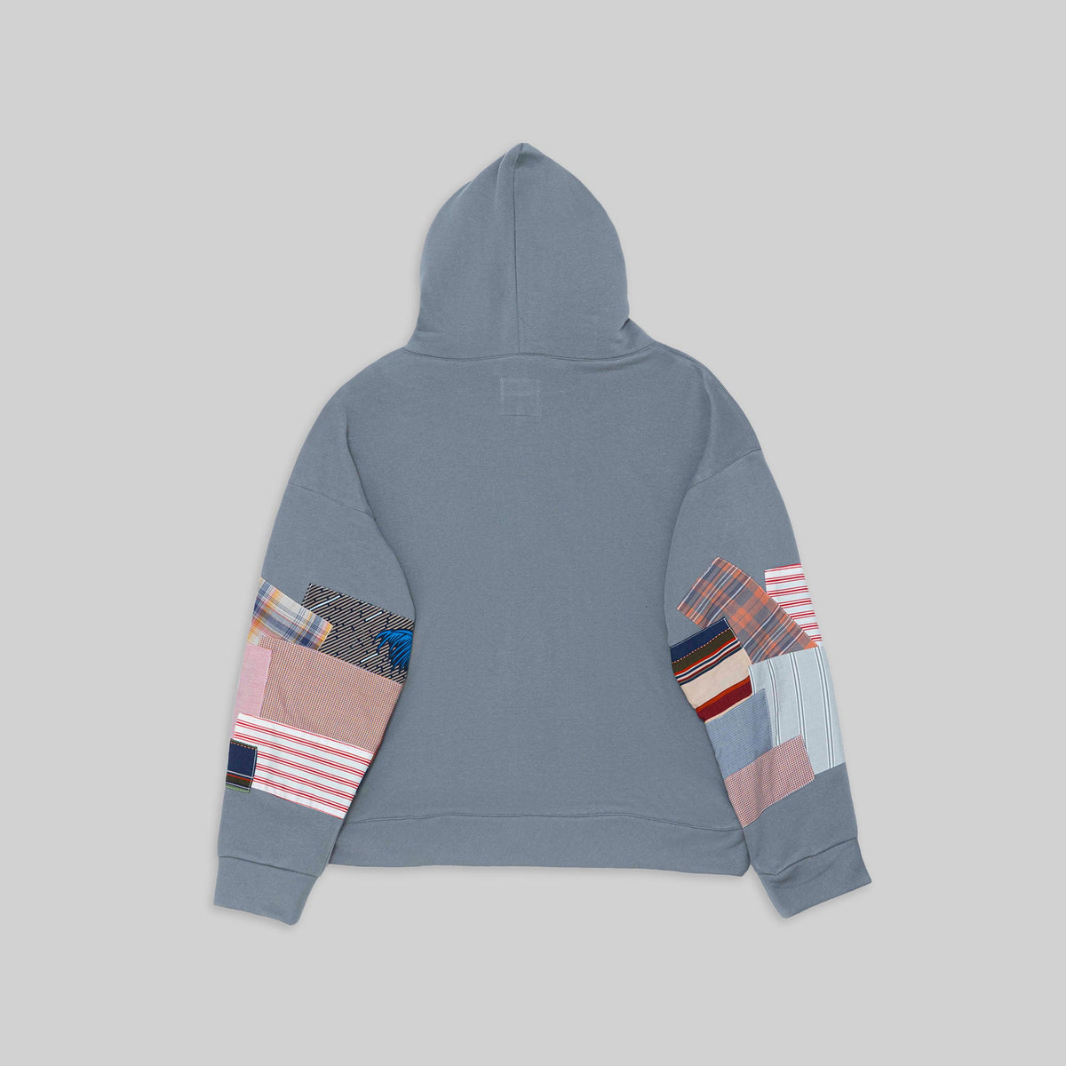 Grey Patchwork Hoodie - RES IPSA