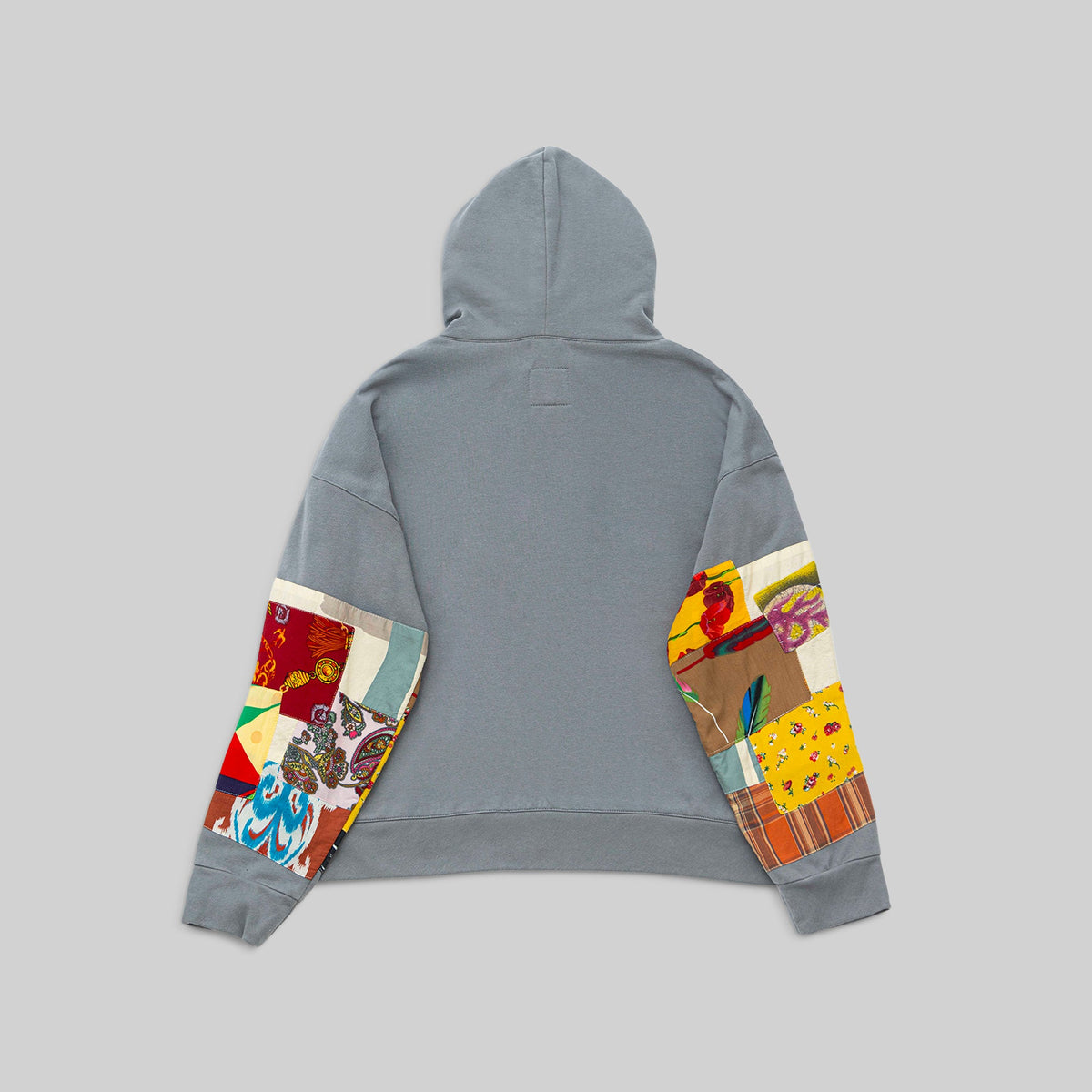Grey Patchwork Hoodie - RES IPSA