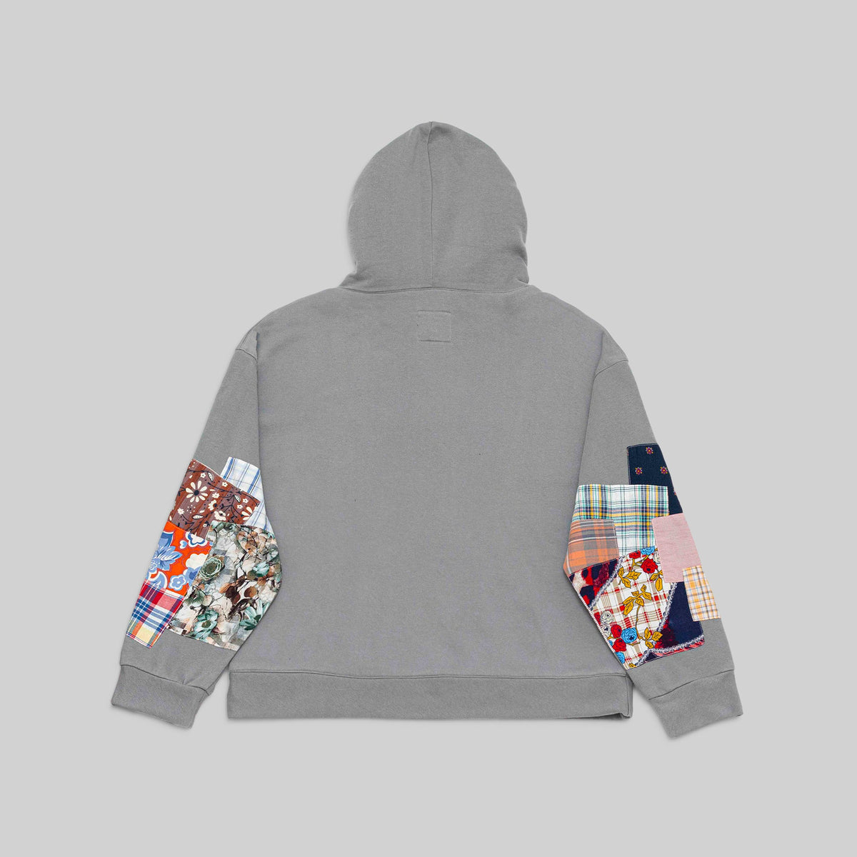 Grey Patchwork Hoodie - RES IPSA