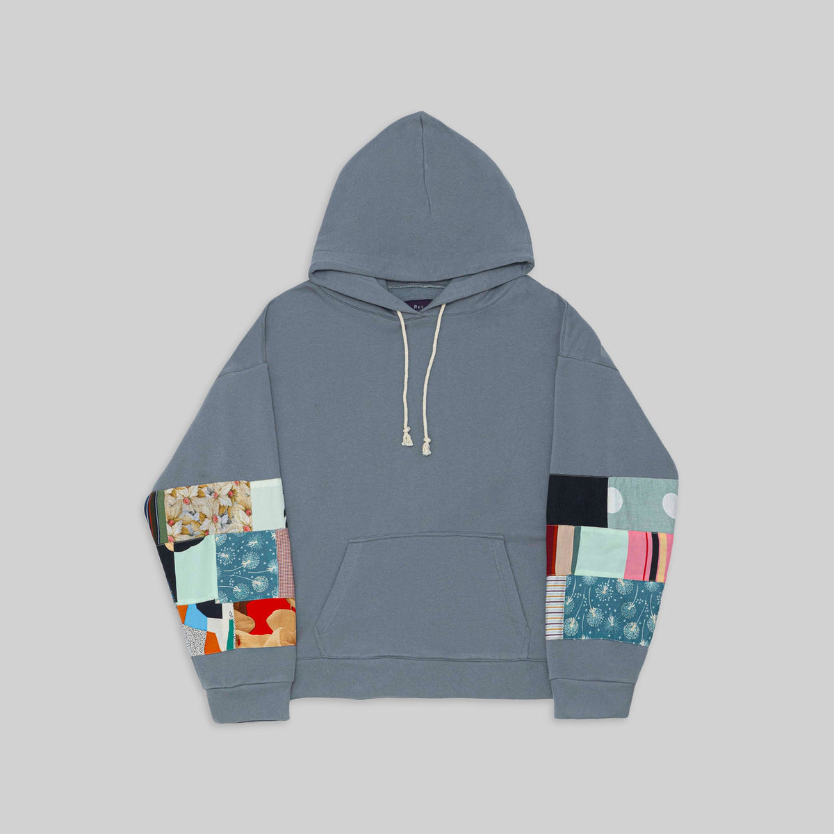 Grey Patchwork Hoodie - RES IPSA