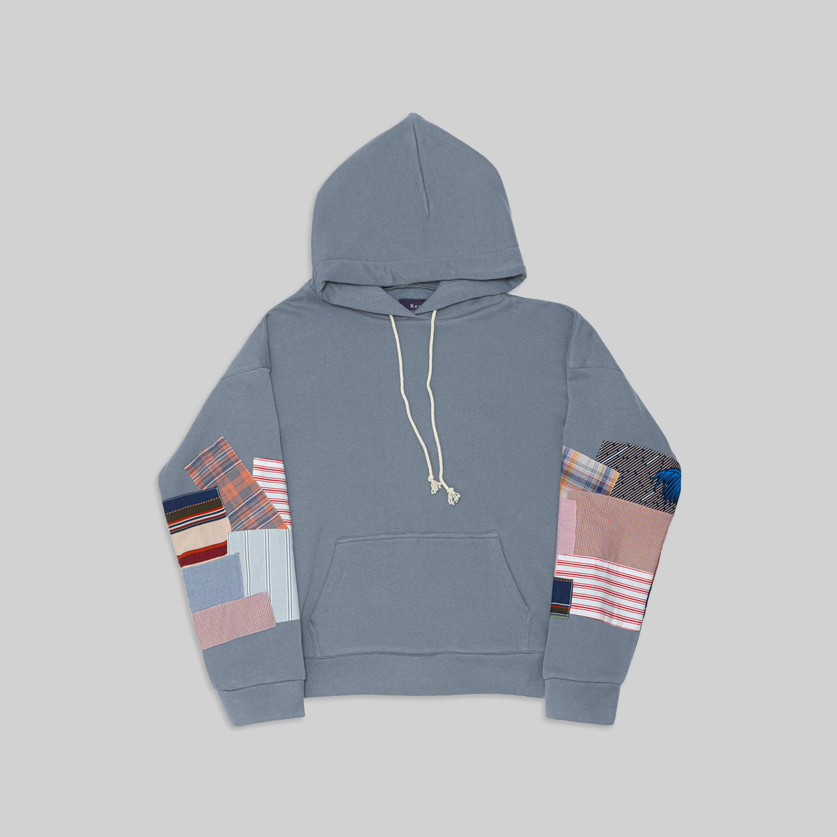 Grey Patchwork Hoodie - RES IPSA